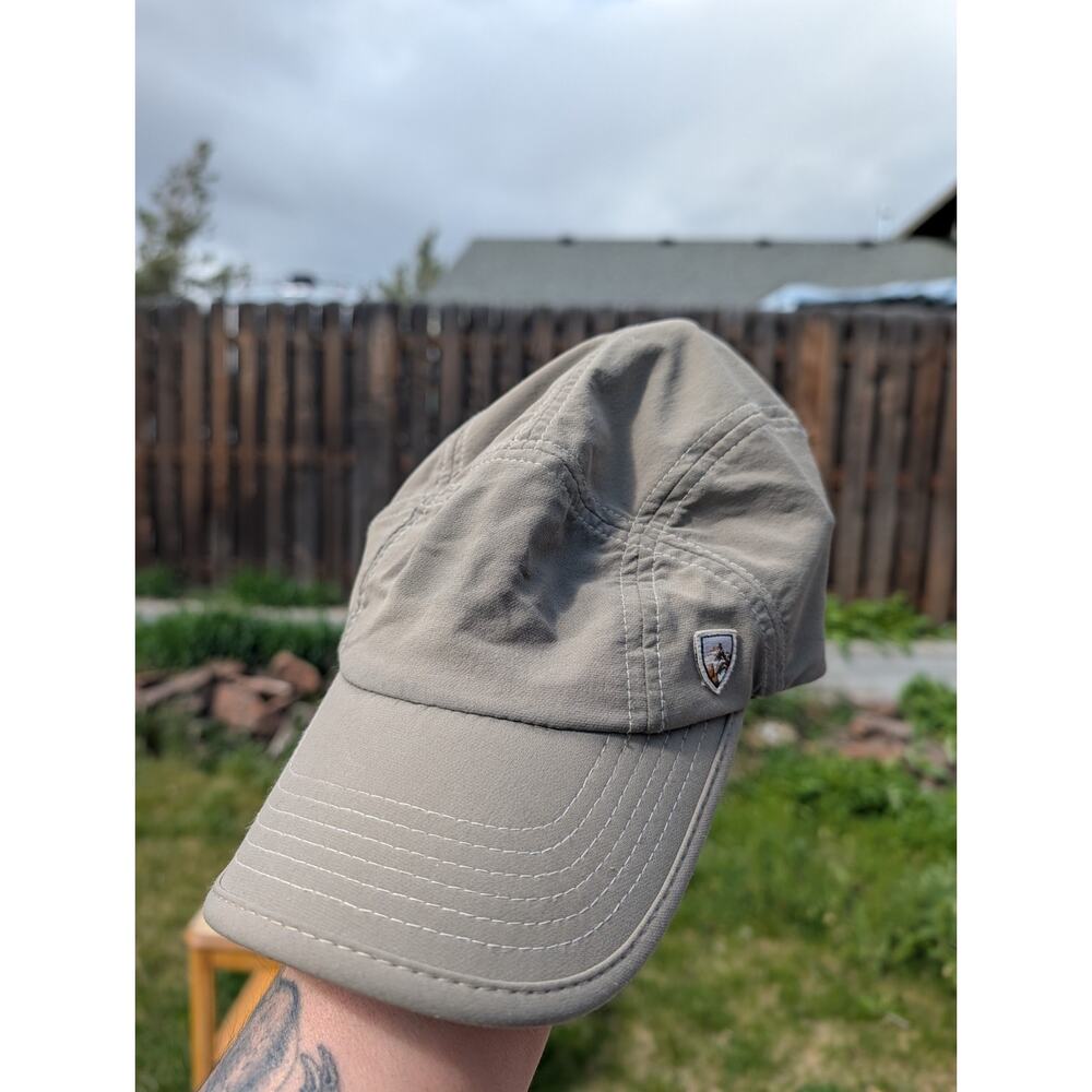 Kuhl Hat Cap Mens One Size Green 5 Panel Tufflex Hike Tennis Golf Run Strapback